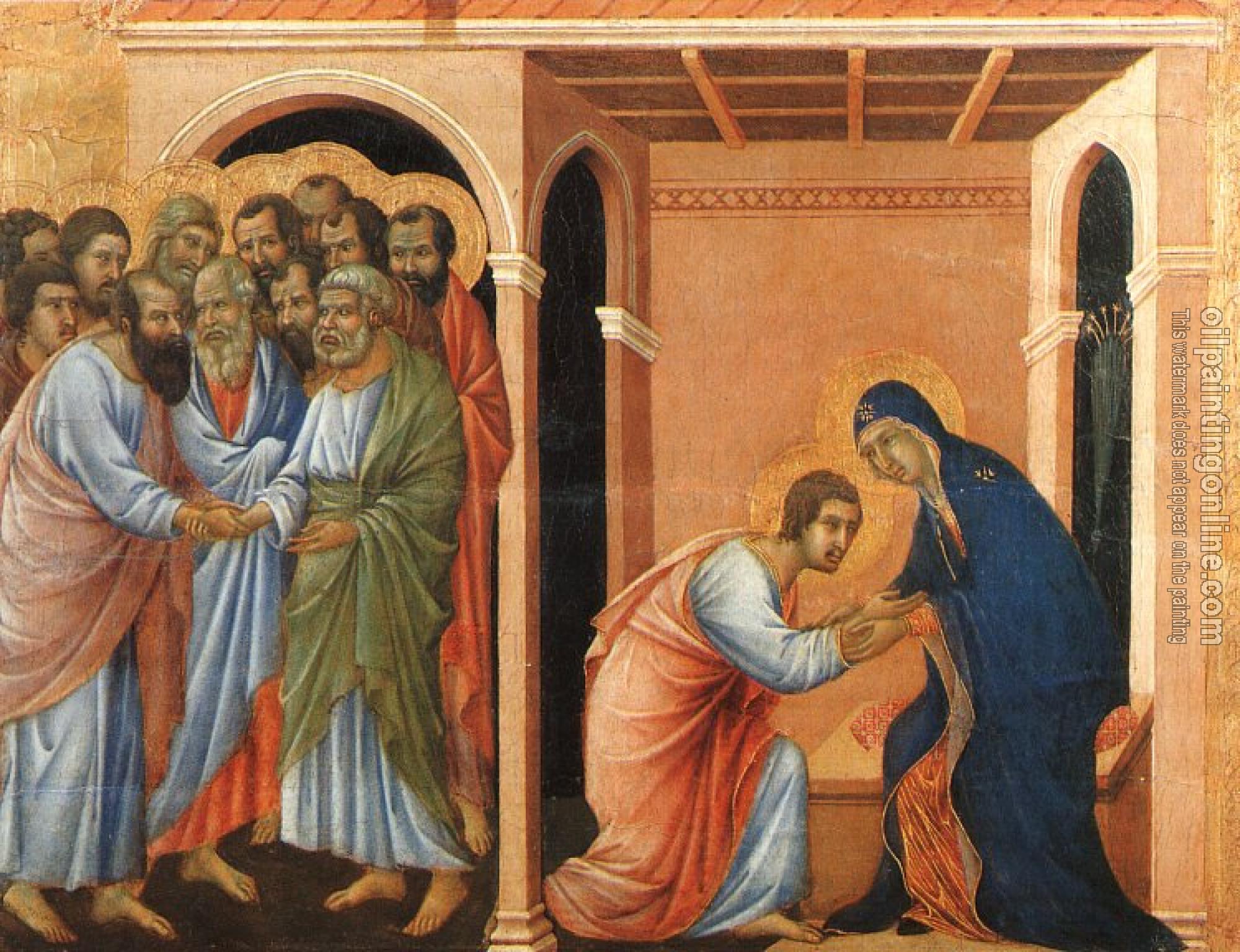 Buoninsegna, Duccio di - Parting from St. John
